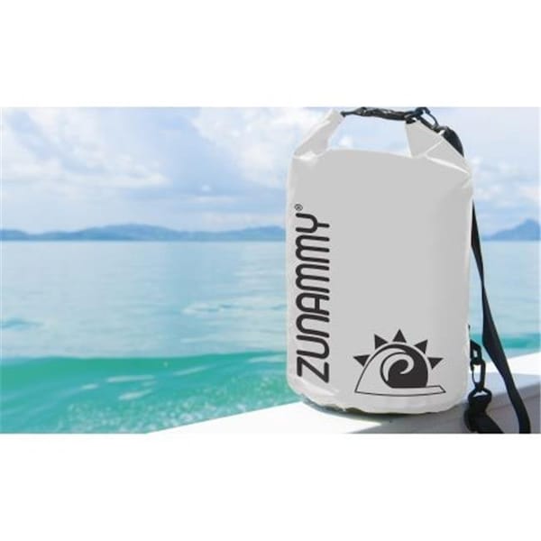Zunammy Zunammy ZWB2000WT-10LT 10 Liters Waterproof Roll Top Dry Bag; Floating Duffle Dry Gear Bag with Adjustable Shoulder Straps - White ZWB2000WT-10LT - main